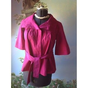 Worthington Petite Women 3/4 Sleeve Pink Jacket Coat Size Medium